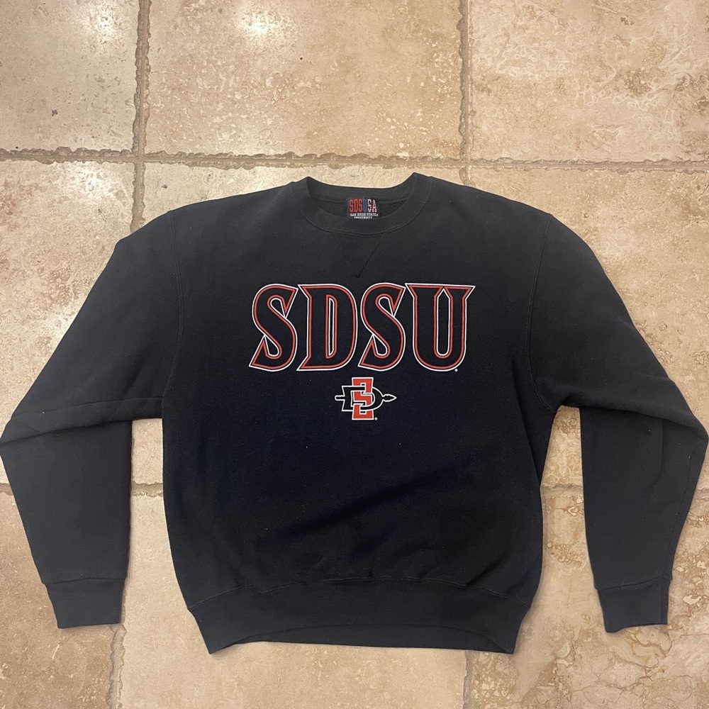 Navy SDSU Crewneck
